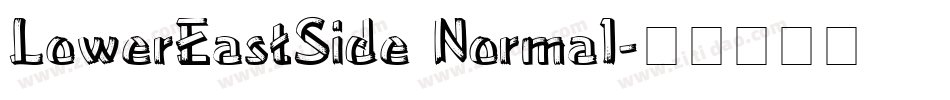 LowerEastSide Normal字体转换